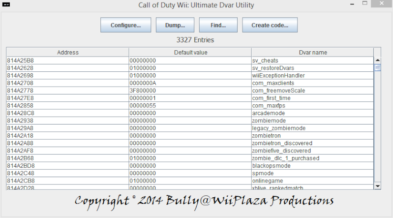Call of Duty Wii: Ultimate Dvar Utility Dvar_u12