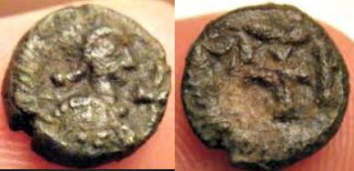 Nummus visigido. Tipo D de Crusafont. Siglos VI-VII d.C. 122