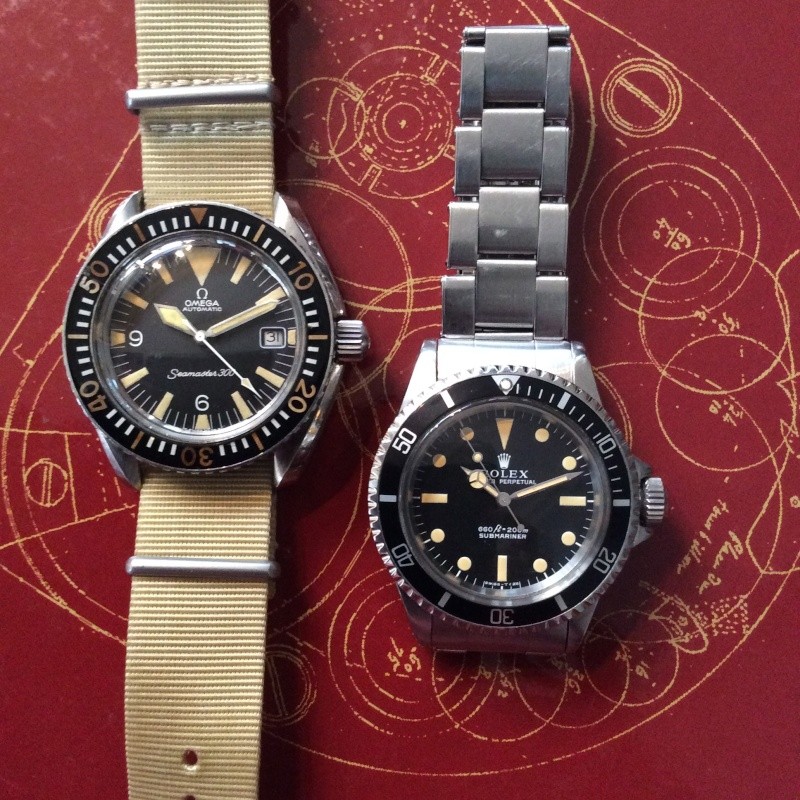 Le match du mois de septembre 2014 : Rolex 5513 face à Omega Seamaster 300 (le duel des mamies) Img_1212