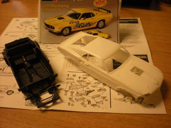 ford mustang fastback 1969 kit amt montage terminé 117