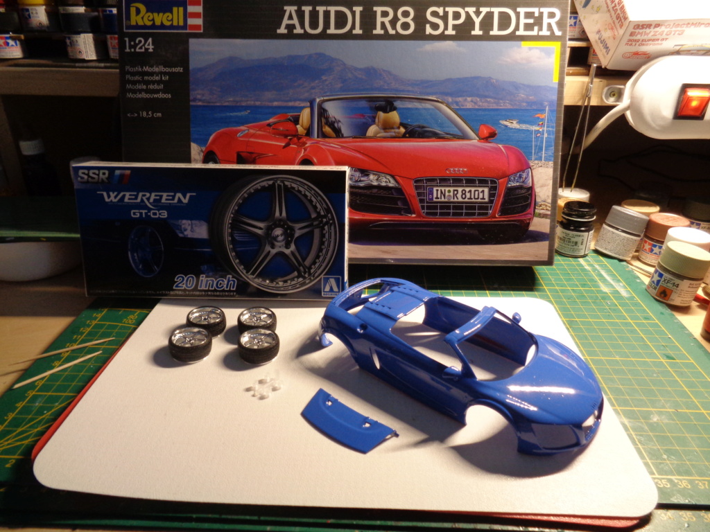 audi r8 spyder kit revell 1.24 122