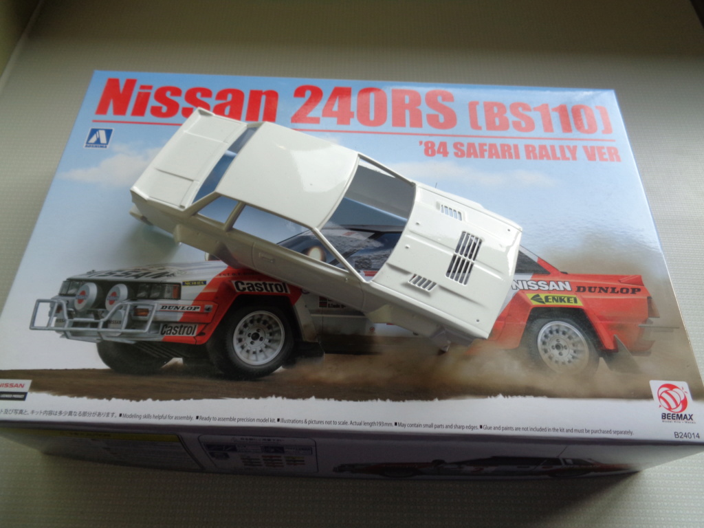 nissan 240 rs rally safari 1984 kit aoshima 1.24 Dsc00473