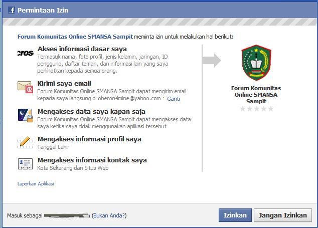 Login dengan akun Facebok kamu! 210