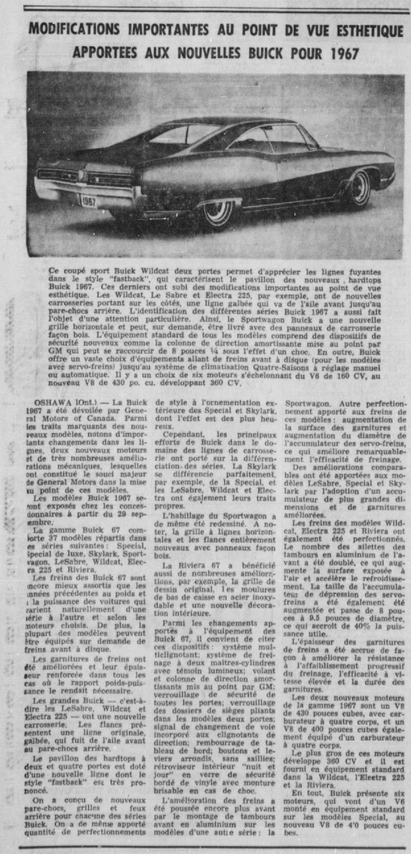 Article de journaux , présentation des GM 1967 1967_b13