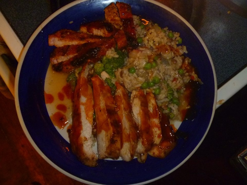 S&S Chix, BBQ Pork, with Veg. Tossed Brown Rice (With "Grill_Face_Guido") Fin_bb10