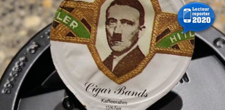 Des portraits d'Hitler sur des pots de crème à café  Hitler10