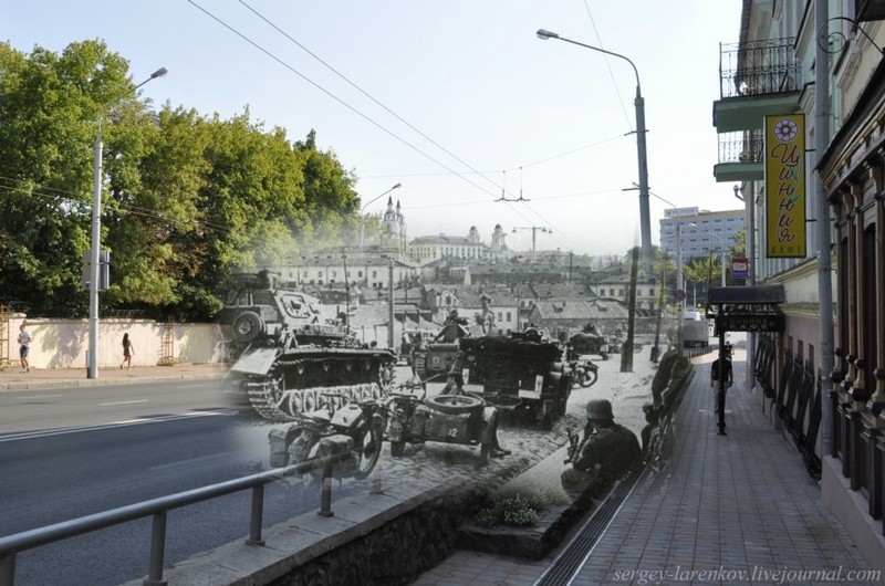 Photos montage Minsk 1941/2013 Minsk413