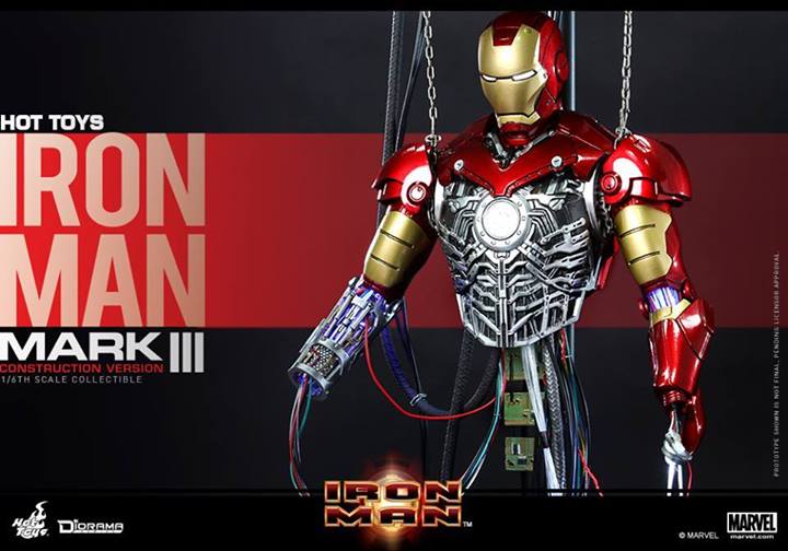 [HOT TOYS] Iron Man: 1/6th scale Mark III (Construction Version) Collectible 10547510