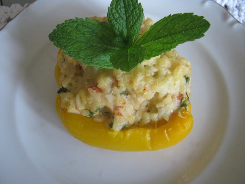 poivrons farcis au riz et courgette Img_0030