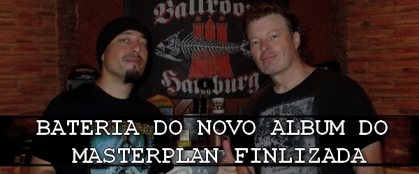 Finalizada as gravações da bateria do novo álbum do Masterplan News115