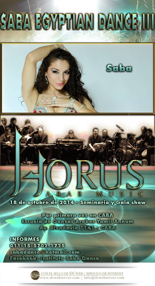 Saba Egyptian Dance III con la Horus Arab Music. Seminario y gala. Saba_e10