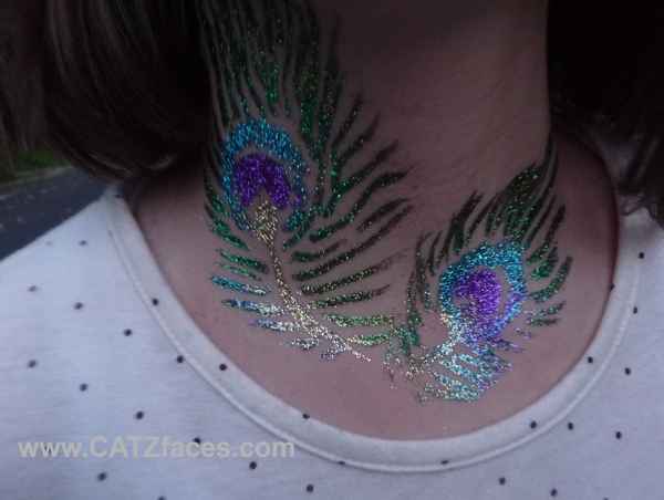 Loving freehand glitter art! Peacoc11