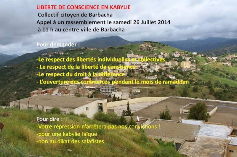 Barbacha : Rassemblement pour la liberté de conscience et contre l’inquisition le samedi 26 juillet 2014 à 11h Barbac11