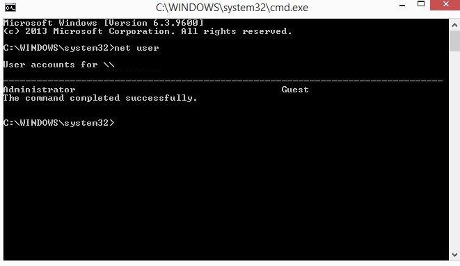 Επαναφορά κωδικού πρόσβασης στα Windows 7- 8 χωρίς εργαλεία τρίτων Netuse10