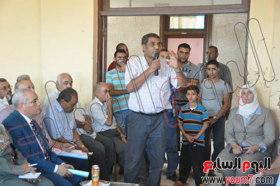 محافظ كفرالشيخ يوافق على انشاء مدرستين وخزان مياه بشباس عمير 513
