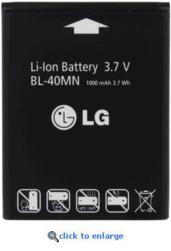 LG Rumor Reflex LN272 Battery BL-40MN ML-LG145 Bl-40m10