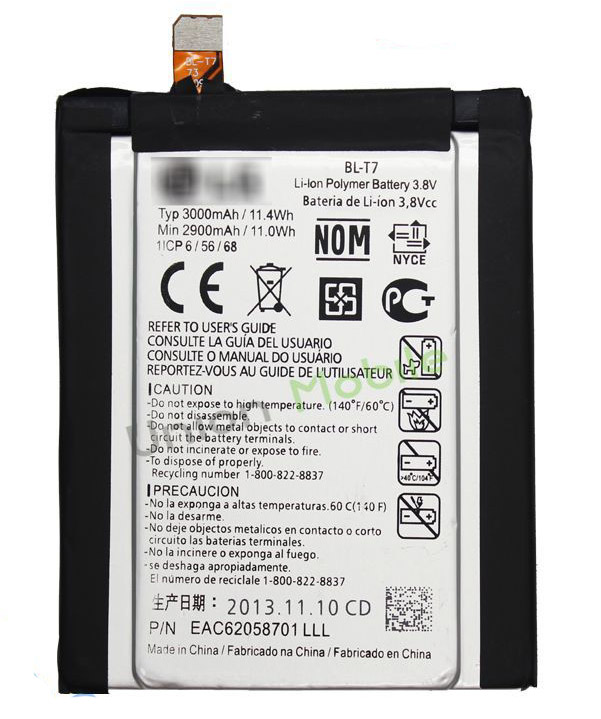  LG Optiums G2 D802 Battery BL-T7 ML-LG156 Ml-lg114