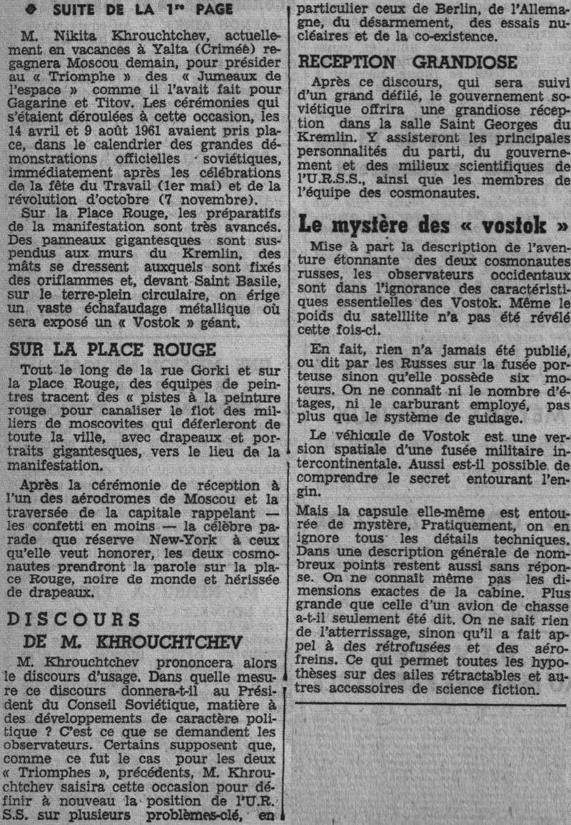 Vostok 3, Vostok 4 - 11, 12 août 1962 - 1ers vols groupés 62081811