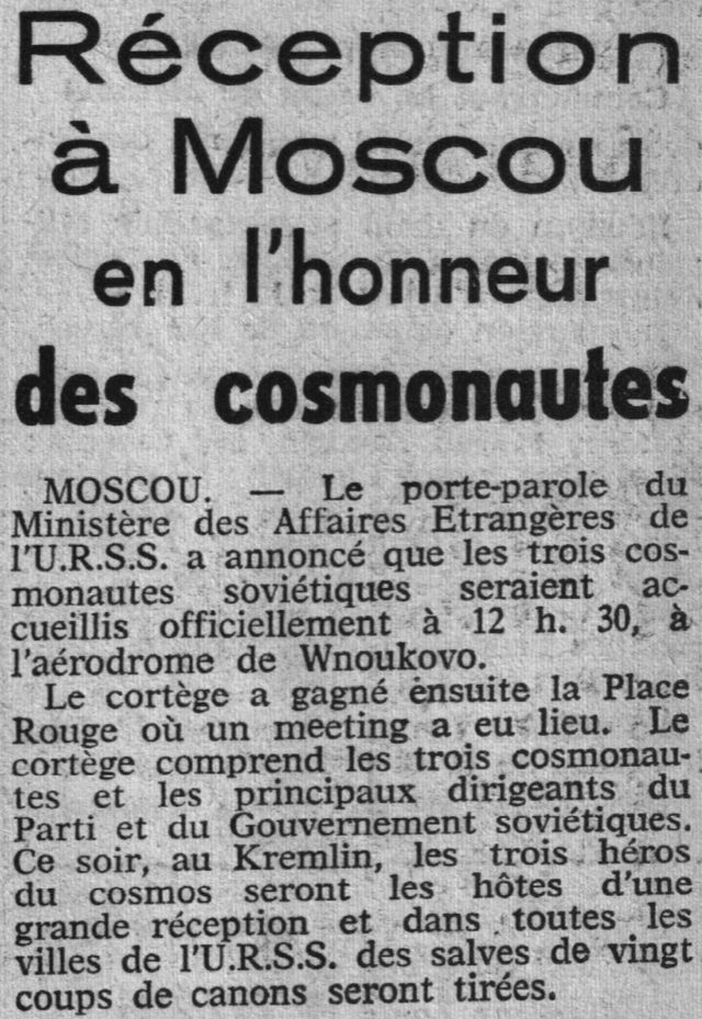 Voskhod 1 - 12 octobre 1964 64102010