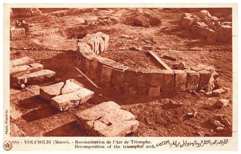 VOLUBILIS : L'ARC DE TRIOMPHE DE CARACALLA Baasca17