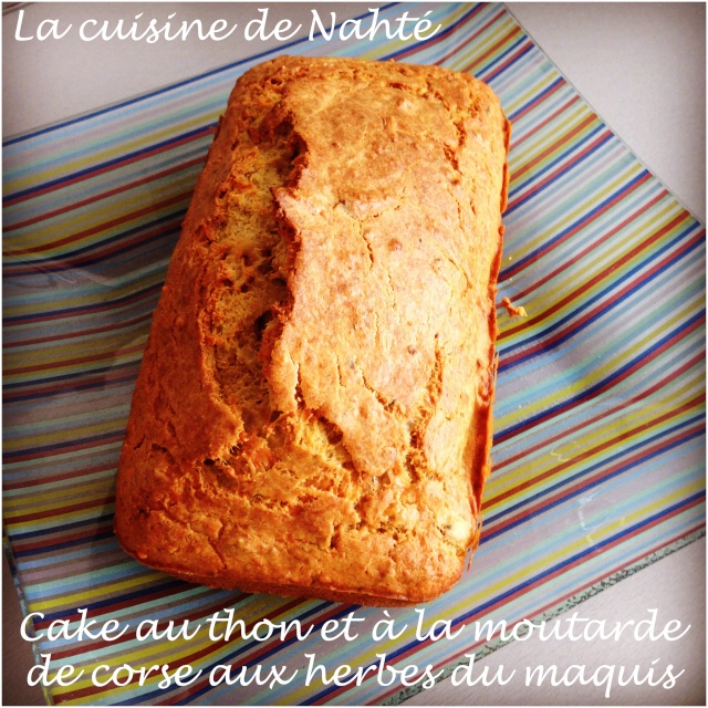 Cake au thon et à la moutarde de Corse aux herbes du maquis Cake_a12