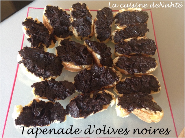 Tapenade d'olives noires: recette Tapena10