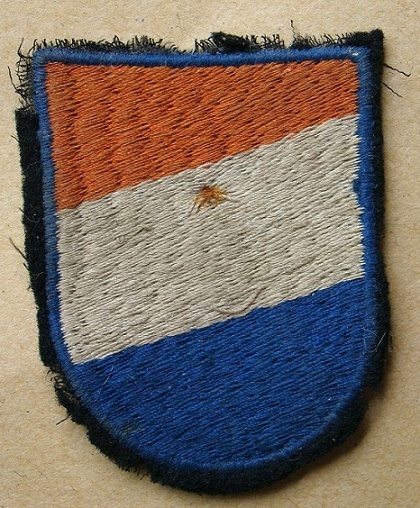 Insigne tricolore inconnu - insigne volontaire brigade Nerderland de la WSS ? Tricol12