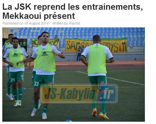  [L1, Journée 2] JS.Kabylie 1 - 2 USM.Alger (Après Match) 20140821