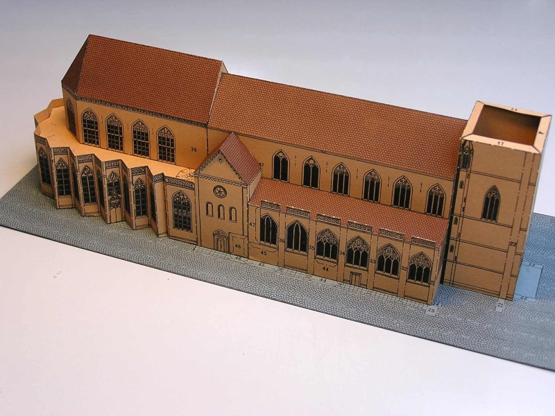 Münster zu Freiburg i.B. - Kartonmodell 1:500 von Kurt Fehling  3110