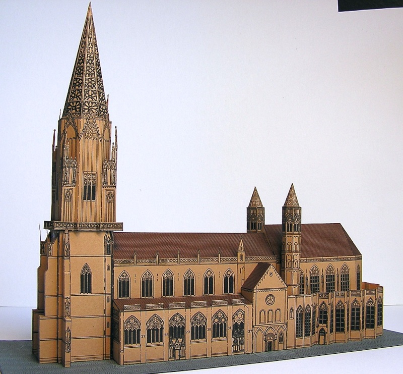 Münster zu Freiburg i.B. - Kartonmodell 1:500 von Kurt Fehling  4610