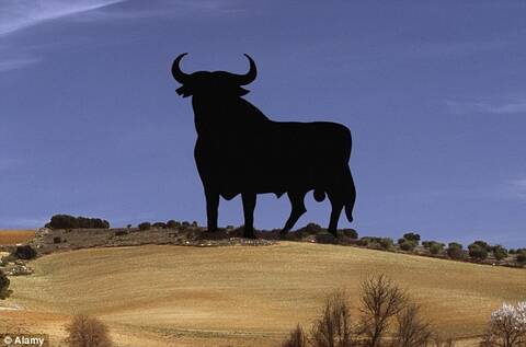 Taureau Osborne Espagne Sujet Restaure