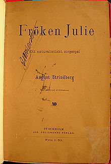 Mademoiselle Julie d'August Strindberg, la pièce et ses adaptations 220px-10