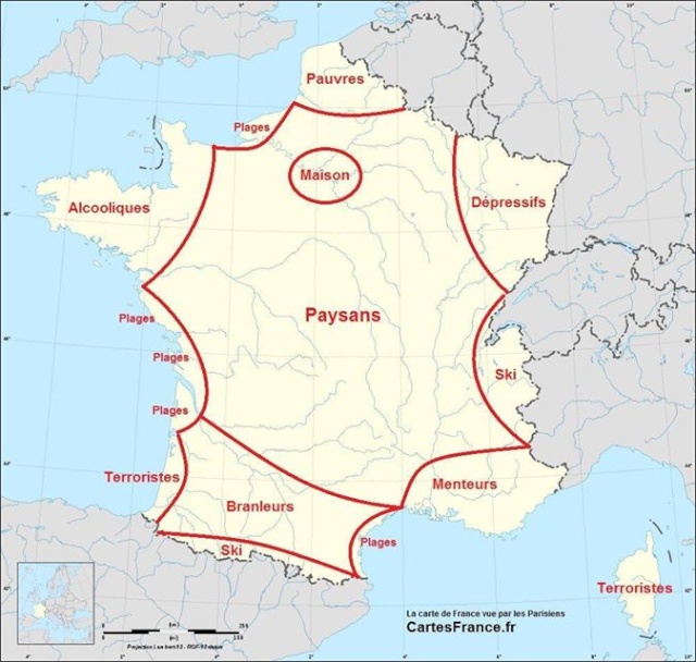 carte de France vu par les parisiens 10329810