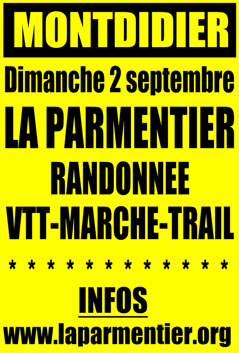 La Parmentier le 2 septembre à Montdidier Affich10