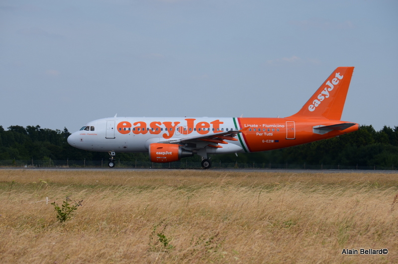 [02/02/2014] Airbus A319 (G-EZIW) EasyJet "Linate - Fiumicino" c/s Dsc_9513
