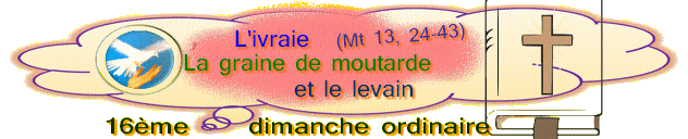 20 juillet 16ème dimanche Ordinaire  L'ivraie - La graine de moutarde et le levain ( (Mt 13, 24-43) 16_a10