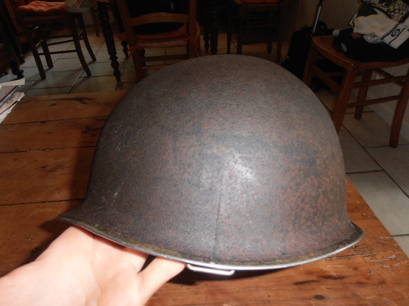 casque US M1 à insigne français Armée Française de Libération 1943 Casque15