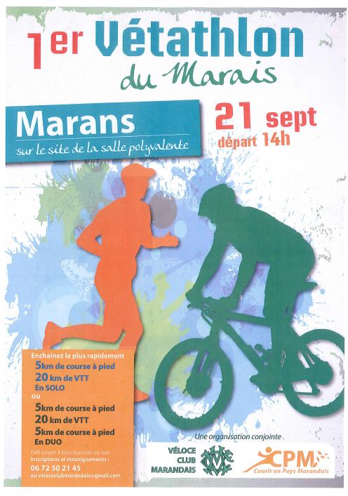 Marans (17) 1er vetathlon du marais - 21 sept Maran10