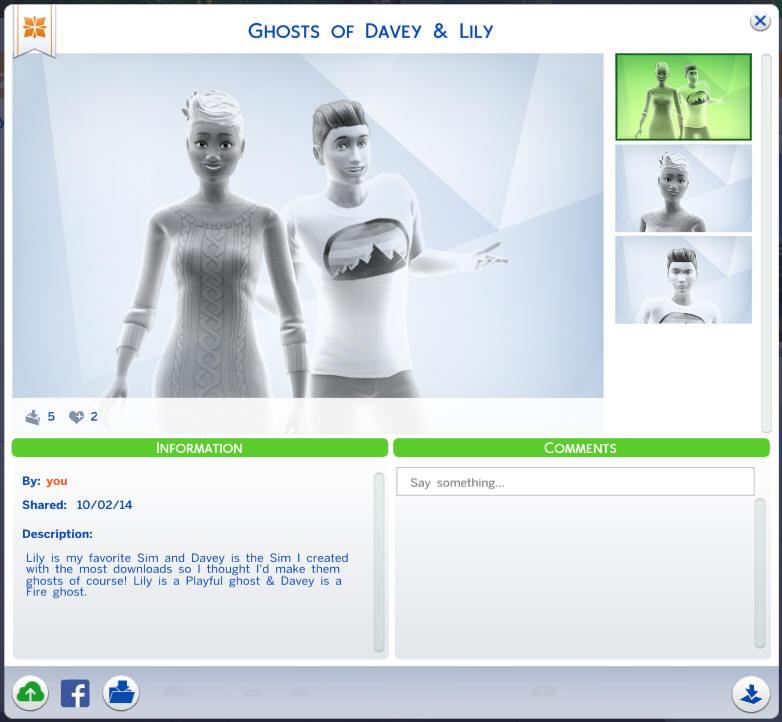  Les Sims™ 4 Un foyer de Fantômes à télécharger  By-alz10