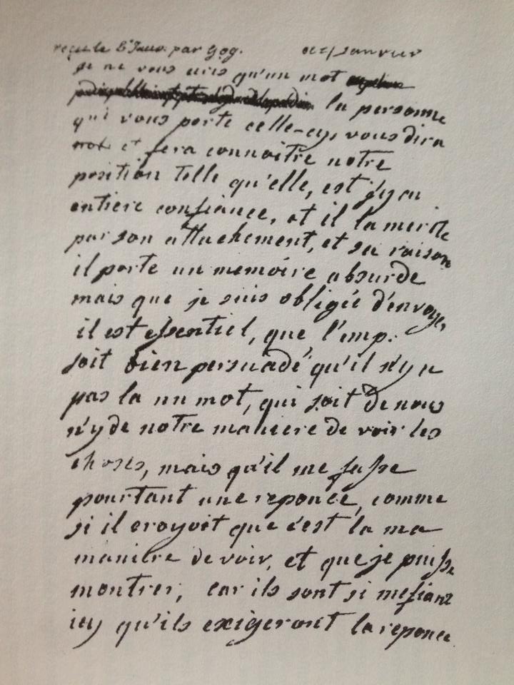 lettre marie antoinette