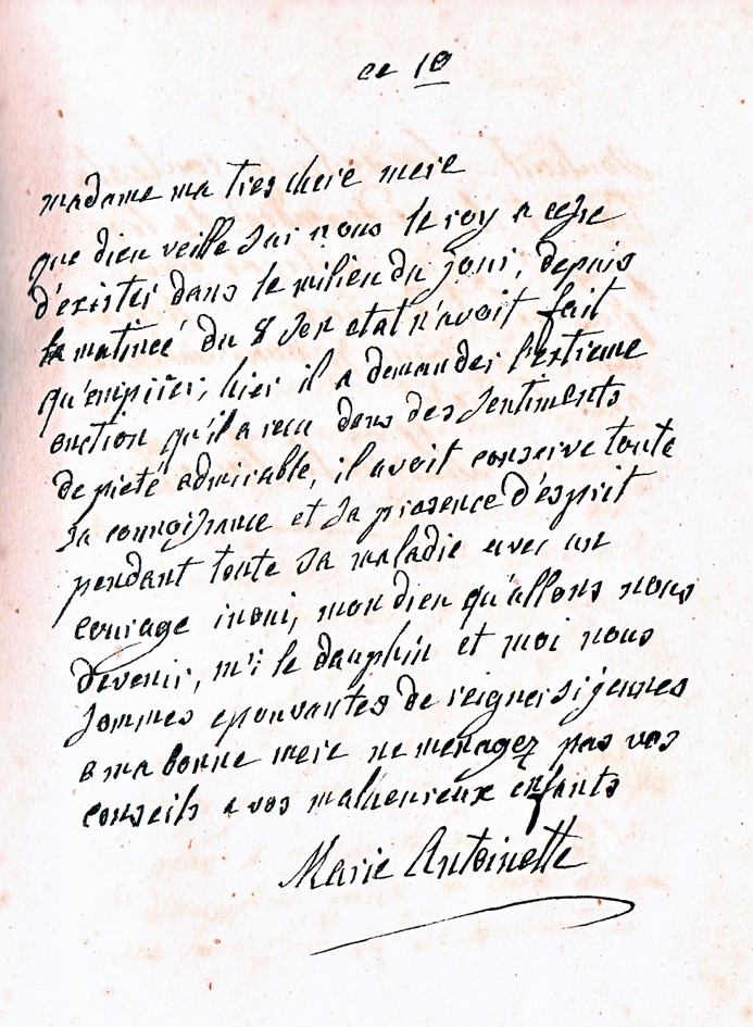 La correspondance de Marie-Antoinette avec sa mère Marie-Thérèse A_mthe12