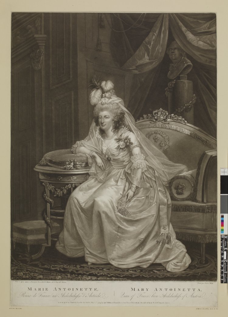 Marie-Antoinette, portrait disparu de Anton Hickel An009410