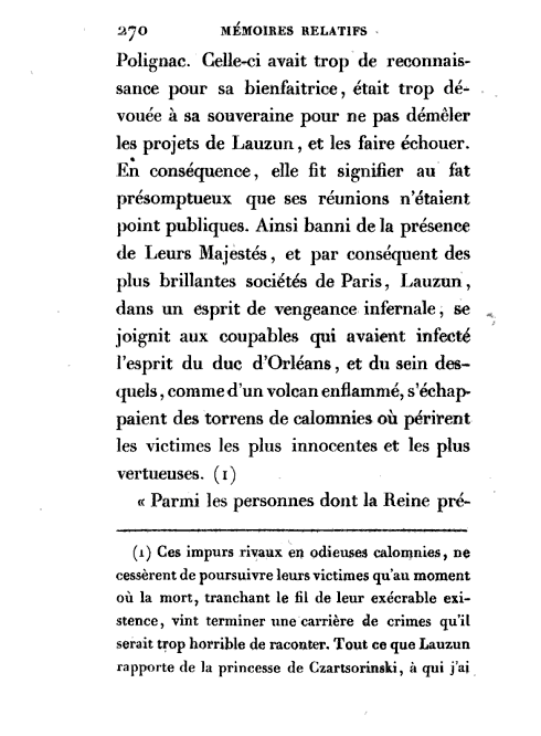 Mémoires relatifs à la famille royale de France pendant la Révolution. Catherine Govion Broglio Solari, née Hyde ou Hyams Captu145