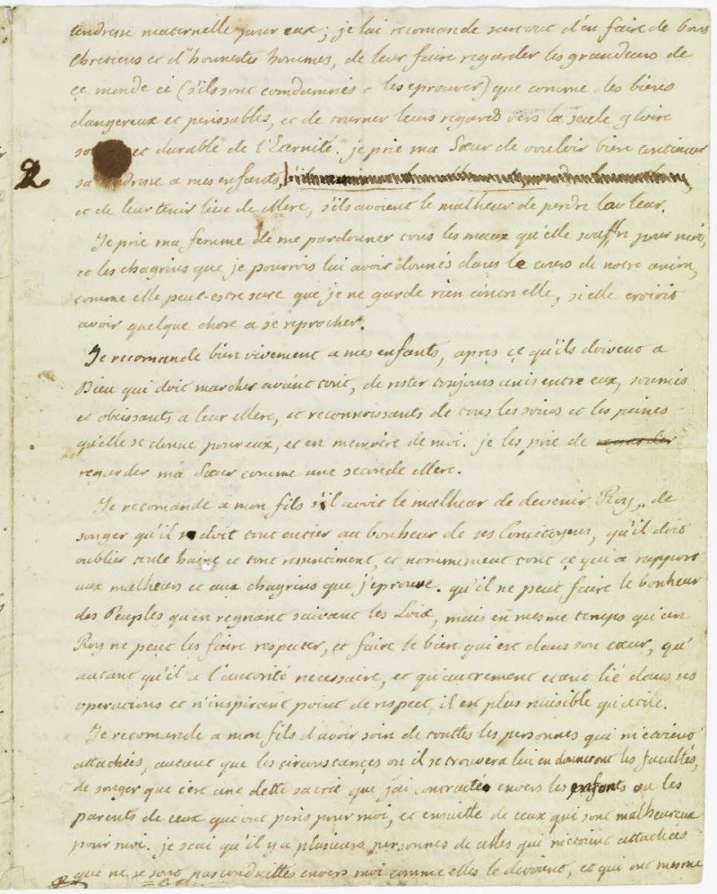 Lettres autographes et écrits de Louis XVI Dafanc49