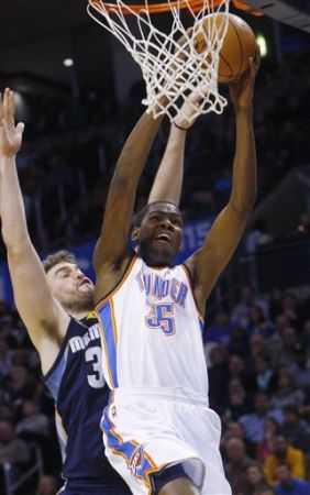 Thunder 109, Grizzlies 100; Durant anota 40 If5d2510