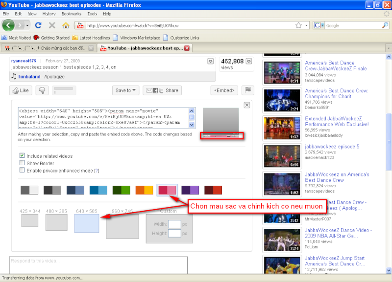 HD cách copy video trên Youtube 2010-012