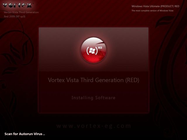  حمل ويندوز فيستا فورتكس جديد | Windows XP Vortex Vista 3rd Gen 3G RED Edition 2009  Vista310