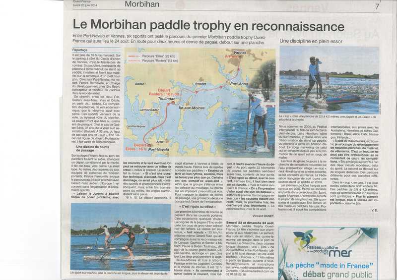 Morbihan Paddle Trophy Ouest France - 23 et 24 août 2014 Bloggi10