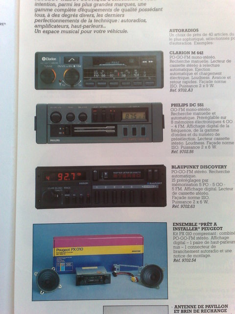 Autoradio d époque 205 309 GTI 19052011