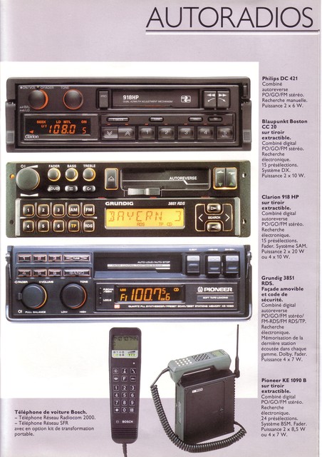 Autoradio d époque 205 309 GTI Autora10